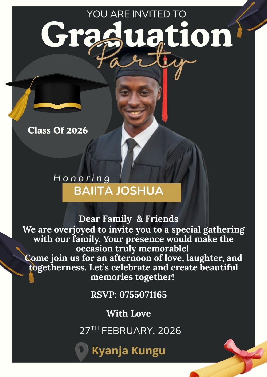 Invitation card sample 1