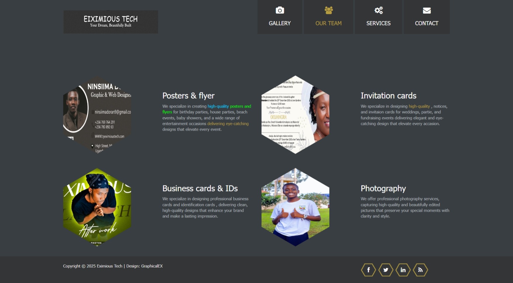 Website design visual sample 2